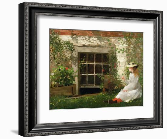 The Four Leaf Clover, 1873-Winslow Homer-Framed Premium Giclee Print