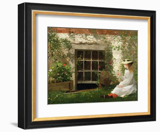 The Four Leaf Clover, 1873-Winslow Homer-Framed Premium Giclee Print