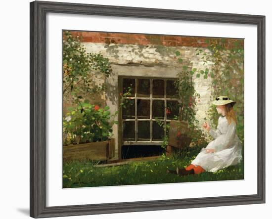 The Four Leaf Clover, 1873-Winslow Homer-Framed Giclee Print