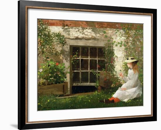 The Four Leaf Clover, 1873-Winslow Homer-Framed Giclee Print