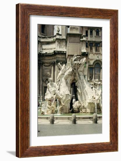 The Four Rivers Fountain, 1648-51-Giovanni Lorenzo Bernini-Framed Giclee Print