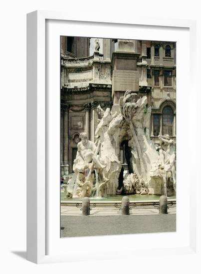 The Four Rivers Fountain, 1648-51-Giovanni Lorenzo Bernini-Framed Giclee Print