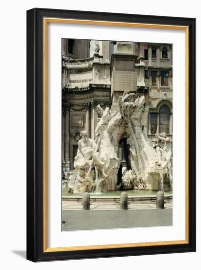 The Four Rivers Fountain, 1648-51-Giovanni Lorenzo Bernini-Framed Giclee Print