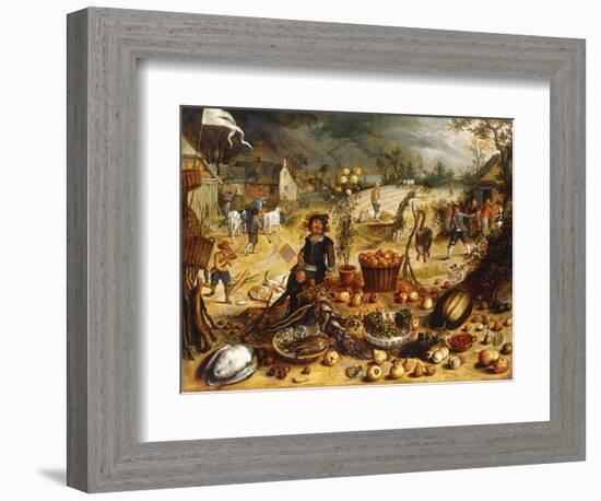 The Four Seasons - Autumn-Sebastian Vrancx-Framed Giclee Print