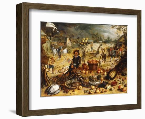 The Four Seasons - Autumn-Sebastian Vrancx-Framed Giclee Print