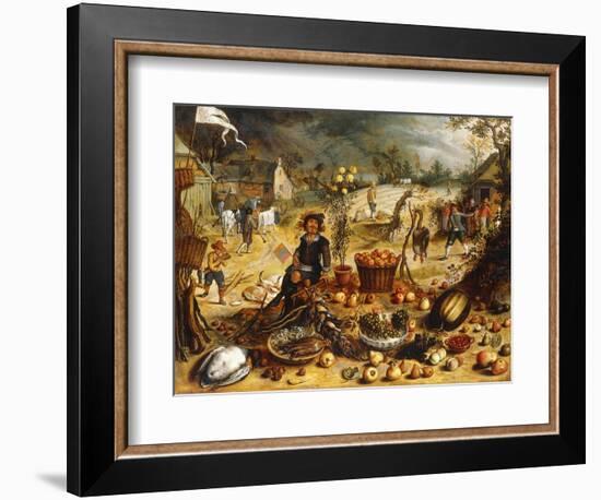 The Four Seasons - Autumn-Sebastian Vrancx-Framed Giclee Print