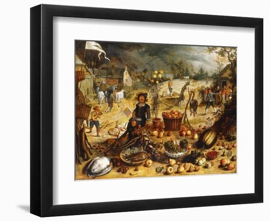 The Four Seasons - Autumn-Sebastian Vrancx-Framed Giclee Print