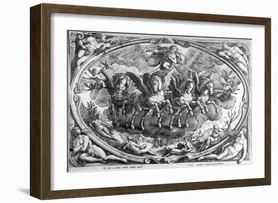 The Four Seasons, Engraved by Philip Galle, C.1580-Jan van der Straet-Framed Giclee Print