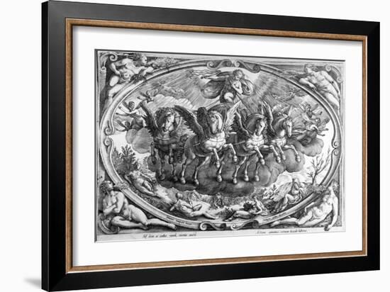 The Four Seasons, Engraved by Philip Galle, C.1580-Jan van der Straet-Framed Giclee Print