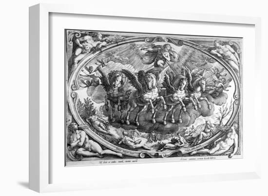 The Four Seasons, Engraved by Philip Galle, C.1580-Jan van der Straet-Framed Giclee Print