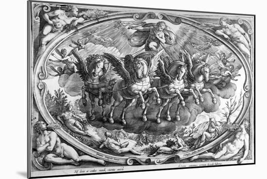 The Four Seasons, Engraved by Philip Galle, C.1580-Jan van der Straet-Mounted Giclee Print