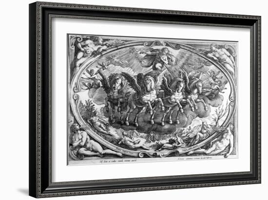 The Four Seasons, Engraved by Philip Galle, C.1580-Jan van der Straet-Framed Giclee Print