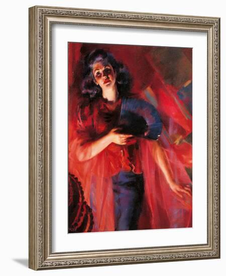 The Four Seasons in Red Autumn-Giacomo Balla-Framed Giclee Print