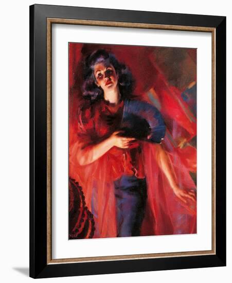 The Four Seasons in Red Autumn-Giacomo Balla-Framed Giclee Print