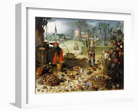 The Four Seasons - Spring-Sebastian Vrancx-Framed Giclee Print