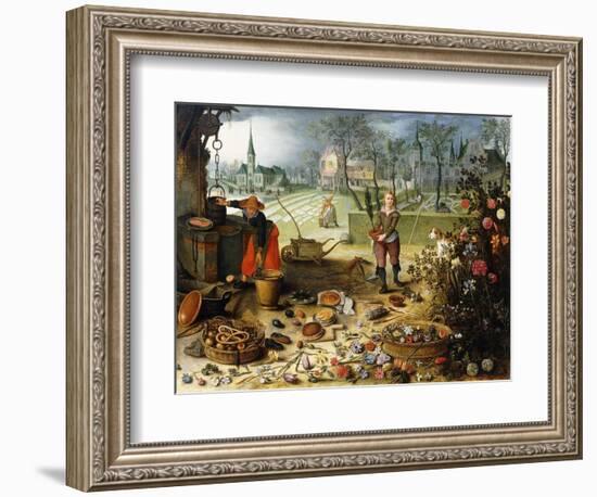 The Four Seasons - Spring-Sebastian Vrancx-Framed Giclee Print