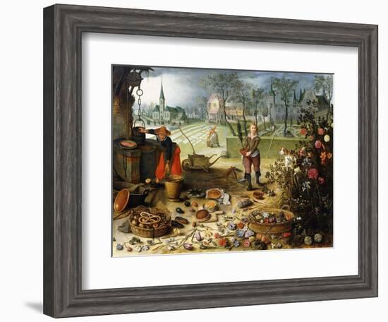 The Four Seasons - Spring-Sebastian Vrancx-Framed Giclee Print