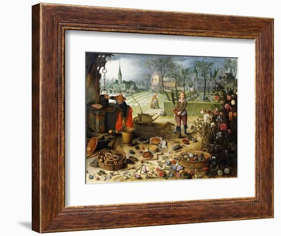 The Four Seasons - Spring-Sebastian Vrancx-Framed Giclee Print