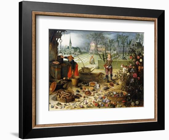 The Four Seasons - Spring-Sebastian Vrancx-Framed Giclee Print