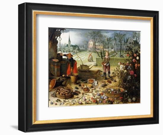 The Four Seasons - Spring-Sebastian Vrancx-Framed Giclee Print