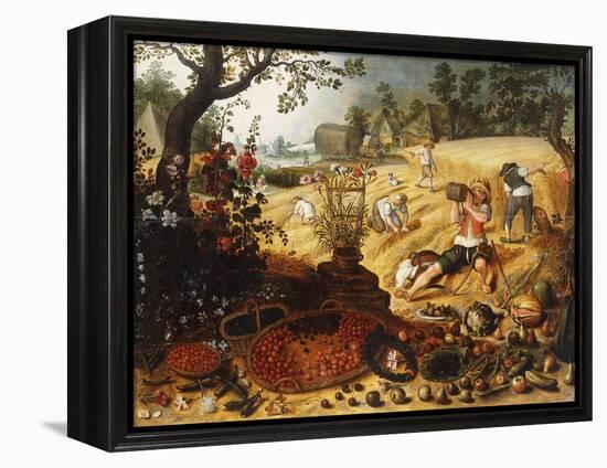 The Four Seasons - Summer-Sebastian Vrancx-Framed Premier Image Canvas