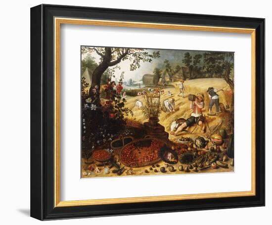 The Four Seasons - Summer-Sebastian Vrancx-Framed Giclee Print