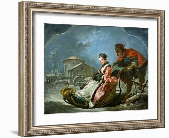 The Four Seasons: Winter-Francois Boucher-Framed Giclee Print