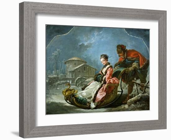 The Four Seasons: Winter-Francois Boucher-Framed Giclee Print