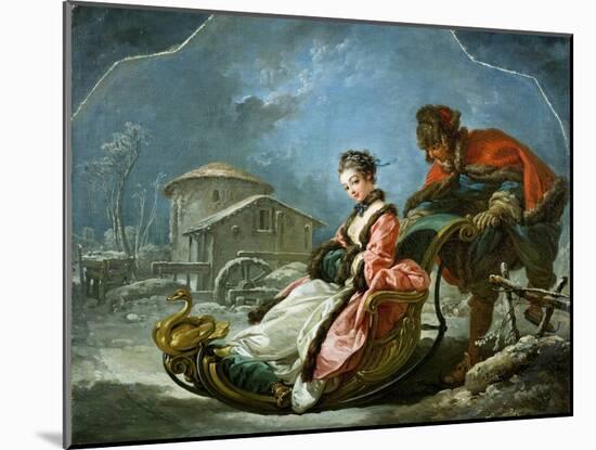 The Four Seasons: Winter-Francois Boucher-Mounted Giclee Print