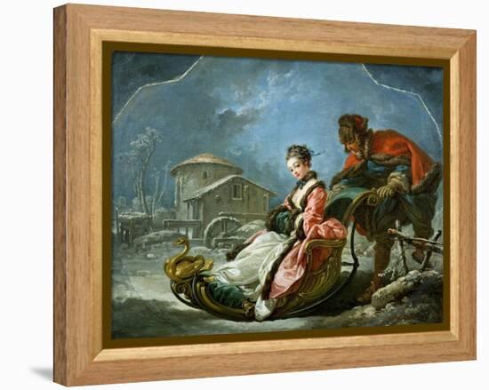 The Four Seasons: Winter-Francois Boucher-Framed Premier Image Canvas