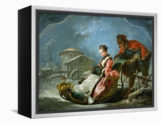 The Four Seasons: Winter-Francois Boucher-Framed Premier Image Canvas