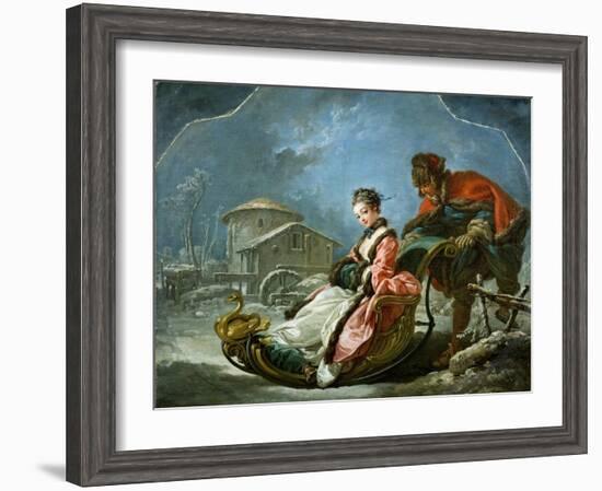 The Four Seasons: Winter-Francois Boucher-Framed Premium Giclee Print