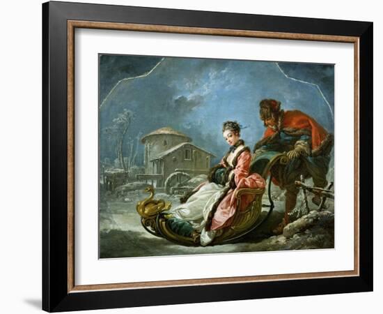 The Four Seasons: Winter-Francois Boucher-Framed Premium Giclee Print