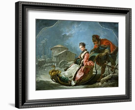 The Four Seasons: Winter-Francois Boucher-Framed Premium Giclee Print