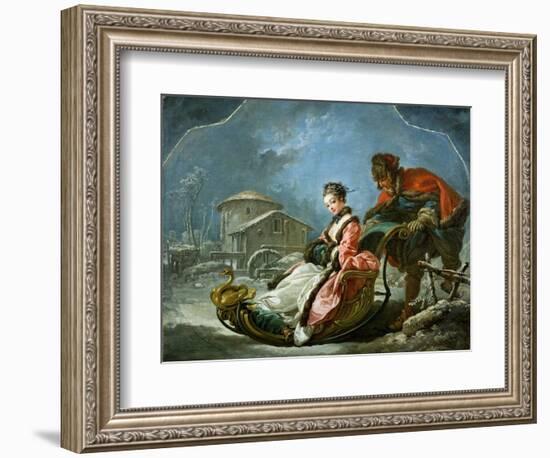 The Four Seasons: Winter-Francois Boucher-Framed Giclee Print