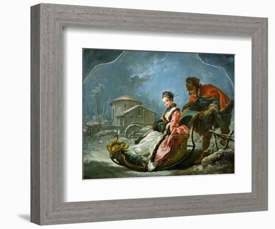 The Four Seasons: Winter-Francois Boucher-Framed Giclee Print