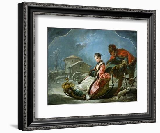 The Four Seasons: Winter-Francois Boucher-Framed Giclee Print