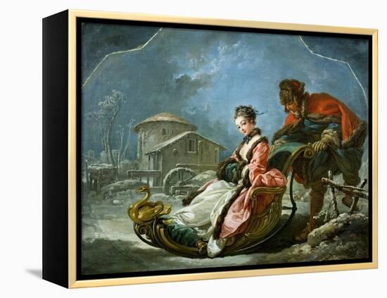 The Four Seasons: Winter-Francois Boucher-Framed Premier Image Canvas