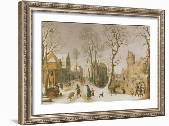 The Four Seasons: Winter-Sebastian Vrancx-Framed Giclee Print