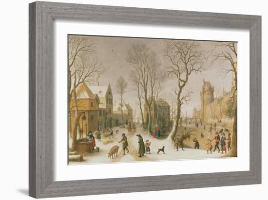 The Four Seasons: Winter-Sebastian Vrancx-Framed Giclee Print