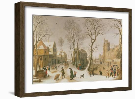 The Four Seasons: Winter-Sebastian Vrancx-Framed Giclee Print