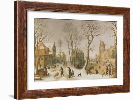 The Four Seasons: Winter-Sebastian Vrancx-Framed Giclee Print