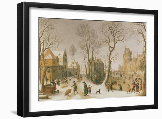 The Four Seasons: Winter-Sebastian Vrancx-Framed Giclee Print