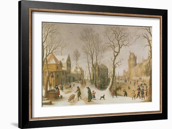 The Four Seasons: Winter-Sebastian Vrancx-Framed Giclee Print