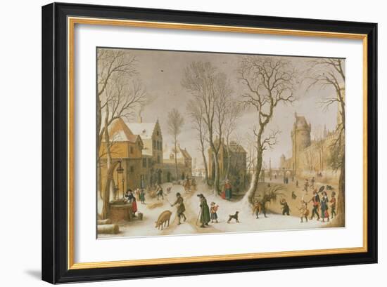 The Four Seasons: Winter-Sebastian Vrancx-Framed Giclee Print