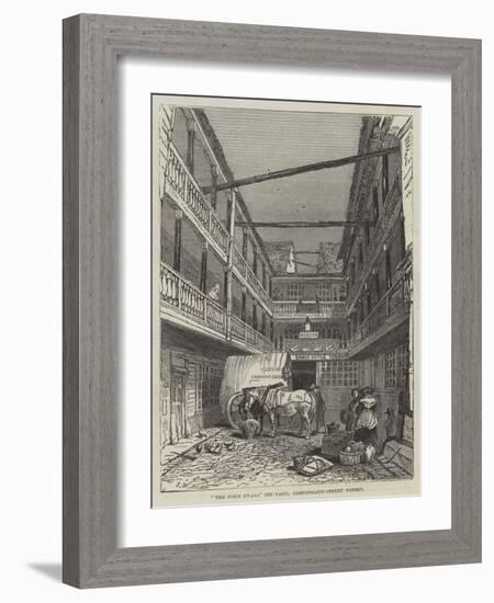 The Four Swans Inn-Yard, Bishopsgate-Street Within-John Wykeham Archer-Framed Giclee Print