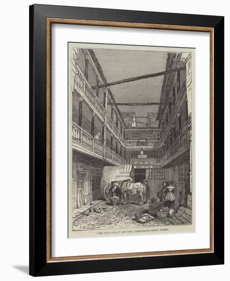 The Four Swans Inn-Yard, Bishopsgate-Street Within-John Wykeham Archer-Framed Giclee Print