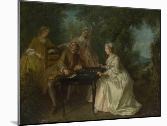 The Four Times of Day: Afternoon, C. 1740-Nicolas Lancret-Mounted Giclee Print