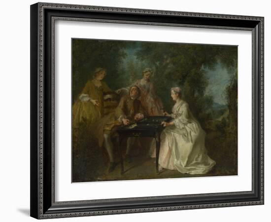 The Four Times of Day: Afternoon, C. 1740-Nicolas Lancret-Framed Giclee Print