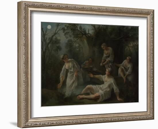 The Four Times of Day: Evening, C. 1740-Nicolas Lancret-Framed Giclee Print